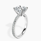 Platinum Emily Eternity Lab Diamond Ring standing product image one