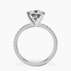 Platinum Emily Eternity Lab Diamond Ring side right image one