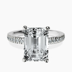 Platinum Emily Eternity Lab Diamond Ring front image