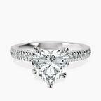 9ct White Gold Emily Eternity Lab Diamond Ring front image