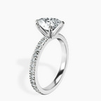 9ct White Gold Emily Eternity Lab Diamond Ring standing product image one