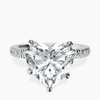 Platinum Emily Eternity Lab Diamond Ring front image