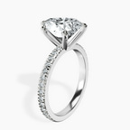 Platinum Emily Eternity Lab Diamond Ring standing product image one