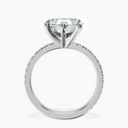 Platinum Emily Eternity Lab Diamond Ring side right image one