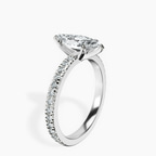 Platinum Emily Eternity Lab Diamond Ring standing product image one