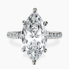 Platinum Emily Eternity Lab Diamond Ring front image