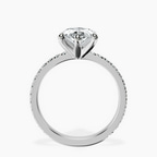 Platinum Emily Eternity Lab Diamond Ring side right image one