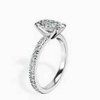 14ct White Gold Emily Eternity Lab Diamond Ring standing product image one