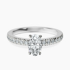 14kt White Gold Emily Eternity Lab Diamond Ring front image