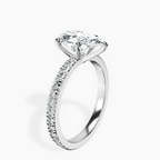 14ct White Gold Emily Eternity Lab Diamond Ring standing product image one