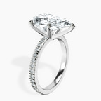 Platinum Emily Eternity Lab Diamond Ring standing product image one