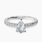 Platinum Emily Eternity Lab Diamond Ring front image