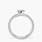Platinum Emily Eternity Lab Diamond Ring side right image one
