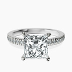 Platinum Emily Eternity Lab Diamond Ring front image