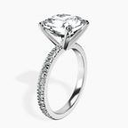 Platinum Emily Eternity Lab Diamond Ring standing product image one