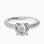 Platinum Emily Eternity Lab Diamond Ring front image