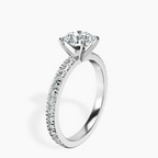 Platinum Emily Eternity Lab Diamond Ring standing product image one