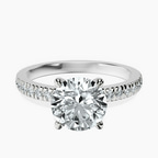 Platinum Emily Eternity Lab Diamond Ring front image