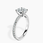 Platinum Emily Eternity Lab Diamond Ring standing product image one