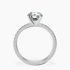 Platinum Emily Eternity Lab Diamond Ring side right image one