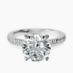 Platinum Emily Eternity Lab Diamond Ring front image
