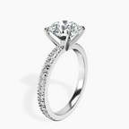 2.82 ct. round Emily Eternity Ring in 10kt white gold standing product image one