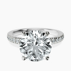 Platinum Emily Eternity Lab Diamond Ring front image