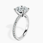 Platinum Emily Eternity Lab Diamond Ring standing product image one