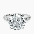 Platinum Emily Eternity Lab Diamond Ring front image