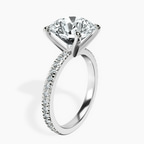 Platinum Emily Eternity Lab Diamond Ring standing product image one