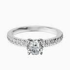 Platinum Emily Eternity Lab Diamond Ring front image