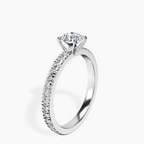 Platinum Emily Eternity Lab Diamond Ring standing product image one