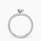 Platinum Emily Eternity Lab Diamond Ring side right image one