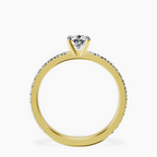 18kt Yellow Gold Emily Eternity Lab Diamond Ring side right image one