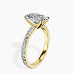 2.06 ct. oval Emily Eternity Ring in 14kt yellow gold standing product image one