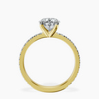 2.06 ct. oval Emily Eternity Ring in 14kt yellow gold side right image one