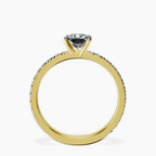 18kt Yellow Gold Emily Eternity Lab Diamond Ring side right image one
