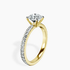 1.41 ct. round Emily Eternity Ring in 18kt yellow gold standing product image one