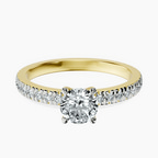14kt Yellow Gold Emily Eternity Lab Diamond Ring front image