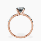 9ct Rose Gold Venetia Half Eternity Lab Diamond Ring side right image one