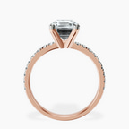 18kt Rose Gold Venetia Half Eternity Lab Diamond Ring side right image one