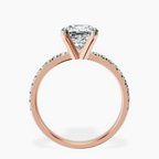 14kt Rose Gold Venetia Half Eternity Lab Diamond Ring side right image one