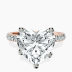18kt Rose Gold Venetia Half Eternity Lab Diamond Ring front image