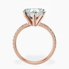 18kt Rose Gold Venetia Half Eternity Lab Diamond Ring side right image one