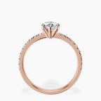1.39 ct. marquise Venetia Half Eternity Ring in 10kt rose gold side right image one