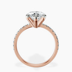 14kt Rose Gold Venetia Half Eternity Lab Diamond Ring side right image one