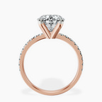 14kt Rose Gold Venetia Half Eternity Lab Diamond Ring side right image one