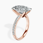 10.35 ct. oval Venetia Half Eternity Ring in 14kt rose gold standing product image one