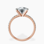 18kt Rose Gold Venetia Half Eternity Lab Diamond Ring side right image one