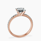 18kt Rose Gold Venetia Half Eternity Lab Diamond Ring side right image one